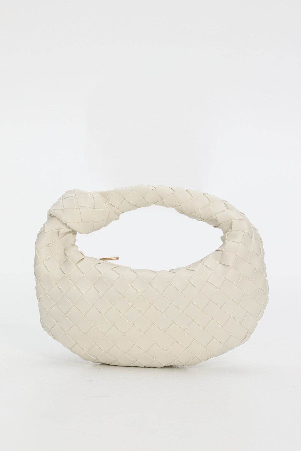 Montreal Woven Crescent Bag Ivory