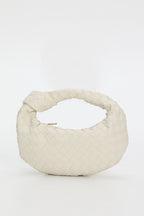 Montreal Woven Crescent Bag Ivory