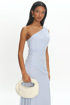 Montreal Woven Crescent Bag Ivory