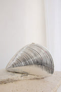 Shandra Shell Clutch Silver