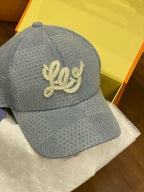 Louis Vuitton Men's And Women's Embroidered Printed Checkered Cotton Duckbill Cap Hat #77123