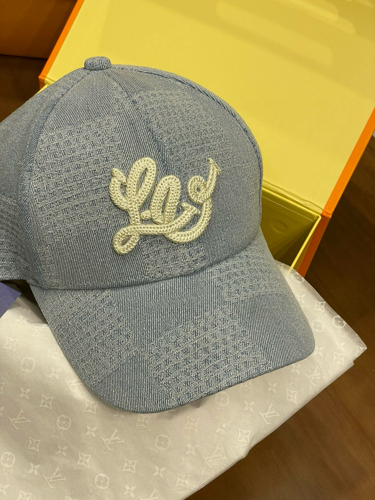 Louis Vuitton Men's And Women's Embroidered Printed Checkered Cotton Duckbill Cap Hat #77123
