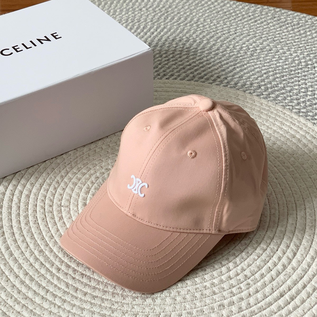 Celine Men Women Fashion Vintage Cowboy Letter Embroidery Baseball Cap Blue Casual Duck Hat #75689