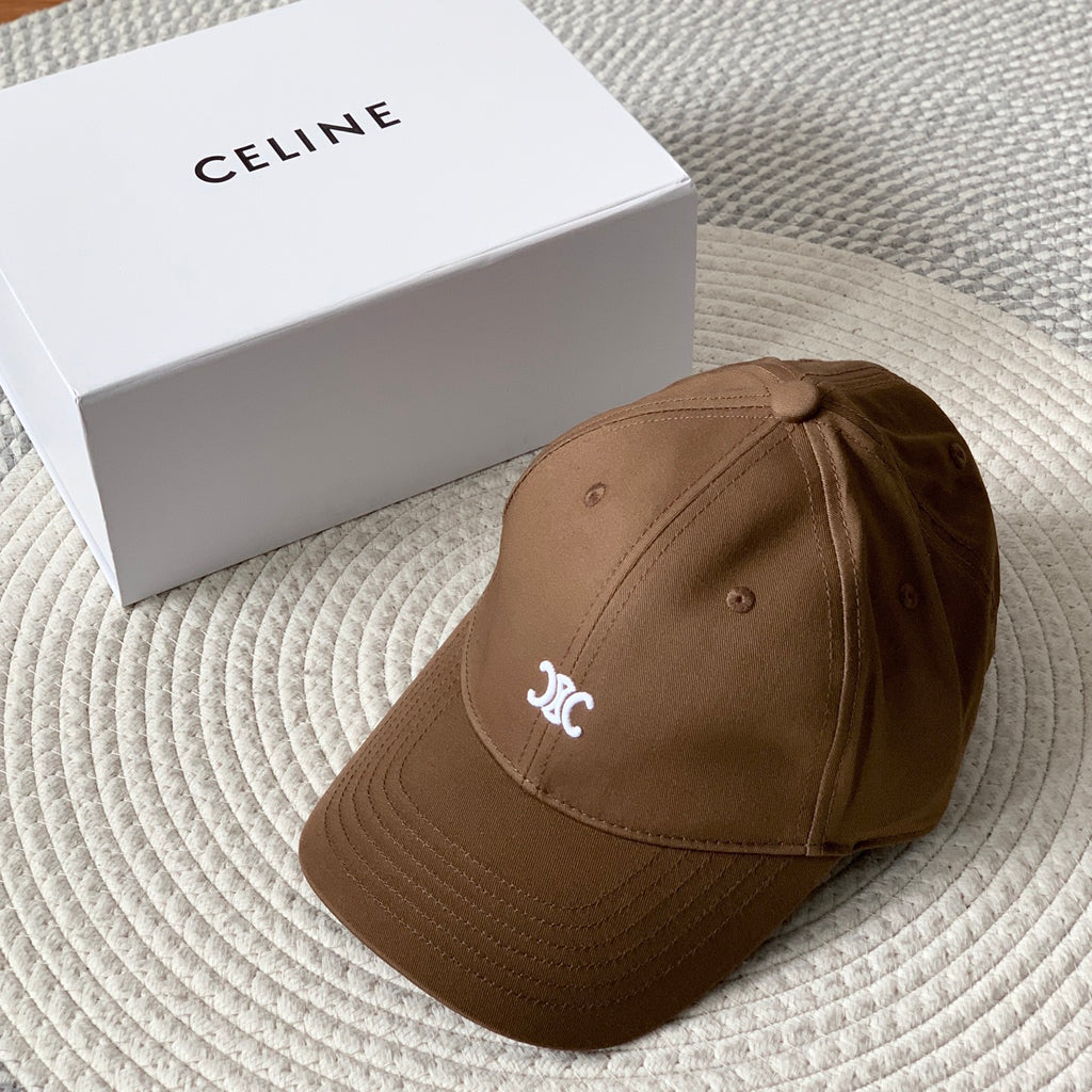 Celine Men Women Fashion Vintage Cowboy Letter Embroidery Baseball Cap Blue Casual Duck Hat #75689