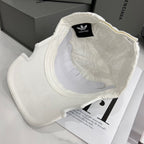 Balenciaga Adidas Cap In Blue Washed Embroidered Label Duck Hat #96243