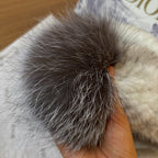Dior Mink Knitted Patchwork Fur Ball Fur Hat #334275