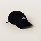 MiuMiu Men's And Women's Fall/winter Fashion Casual Solid Color Letter Embroidered Velvet Texture Baseball Cap Duckbill Hat Hat  Accessories #79538