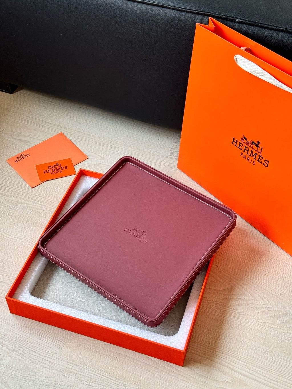 Leather Valet Tray Gift Set