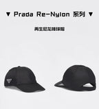 Prada Men's Women's Logo Metal Logo Sun Hat Peaked Cap #51237