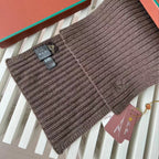 Loro Piana Cashmere Knit Hat Scarf Set #6664