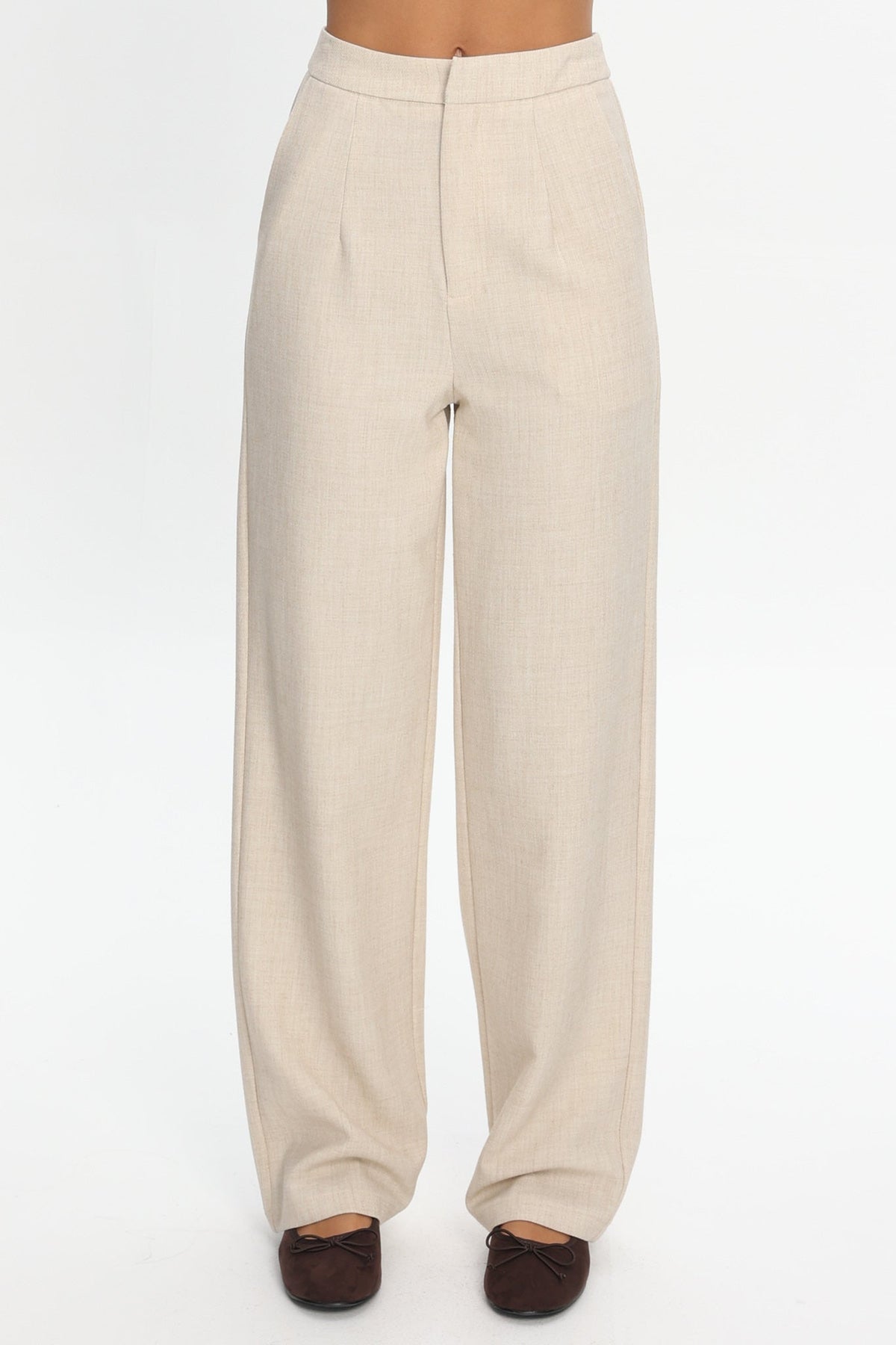 In Disguise Straight Leg Pocket Pants Oatmeal