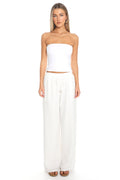 Coastal Drift Wide Leg Pants White