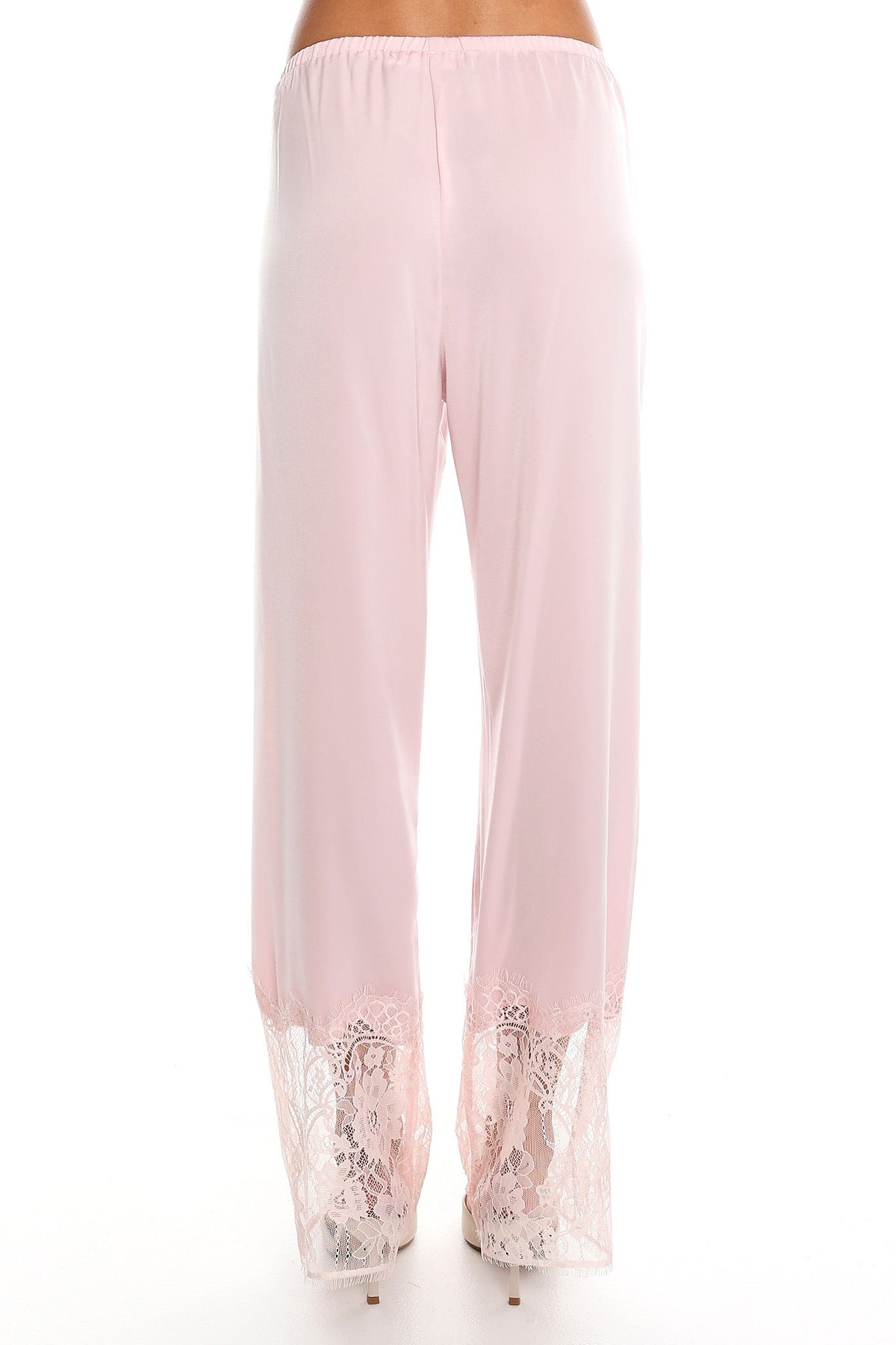 Rosanna Lace Trim Pants Dusty Pink