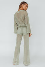 Mahina Long Net Pants Sage