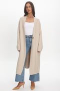 Last Light Longline Oversized Coat Oat