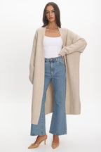 Last Light Longline Oversized Coat Oat