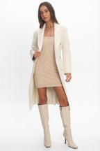 Luciana Waist Tie Trench Coat Oat