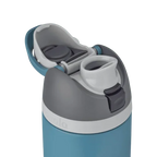 Owala FreeSip Insulated Stainless Steel Water Bottle with Straw for Sports and Travel. BPA-Free. 24-oz. Grey/Blue