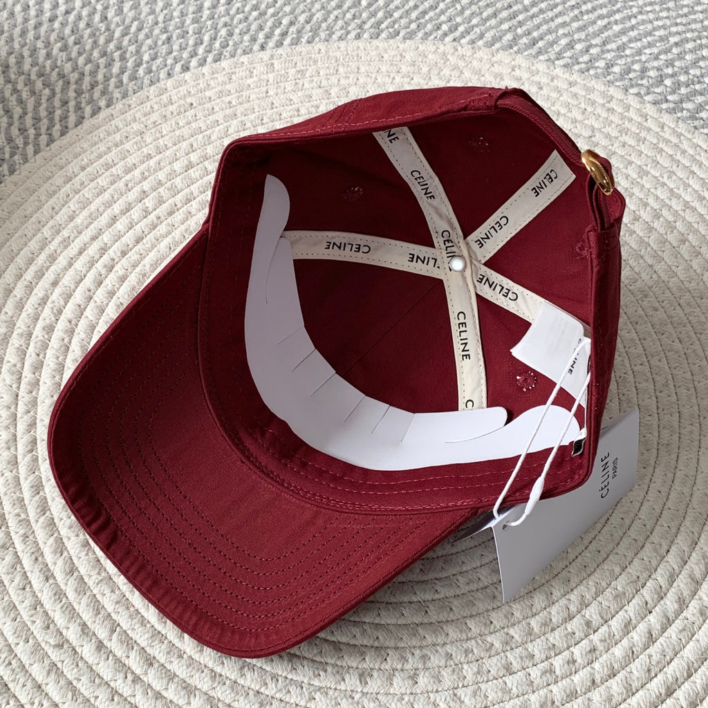 Celine Men Women Fashion Vintage Cowboy Letter Embroidery Baseball Cap Blue Casual Duck Hat #75689