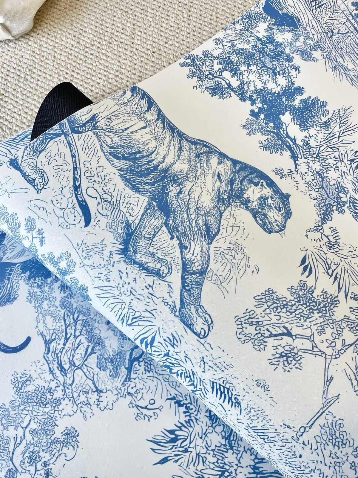 Toile de Jouy Yoga Mat