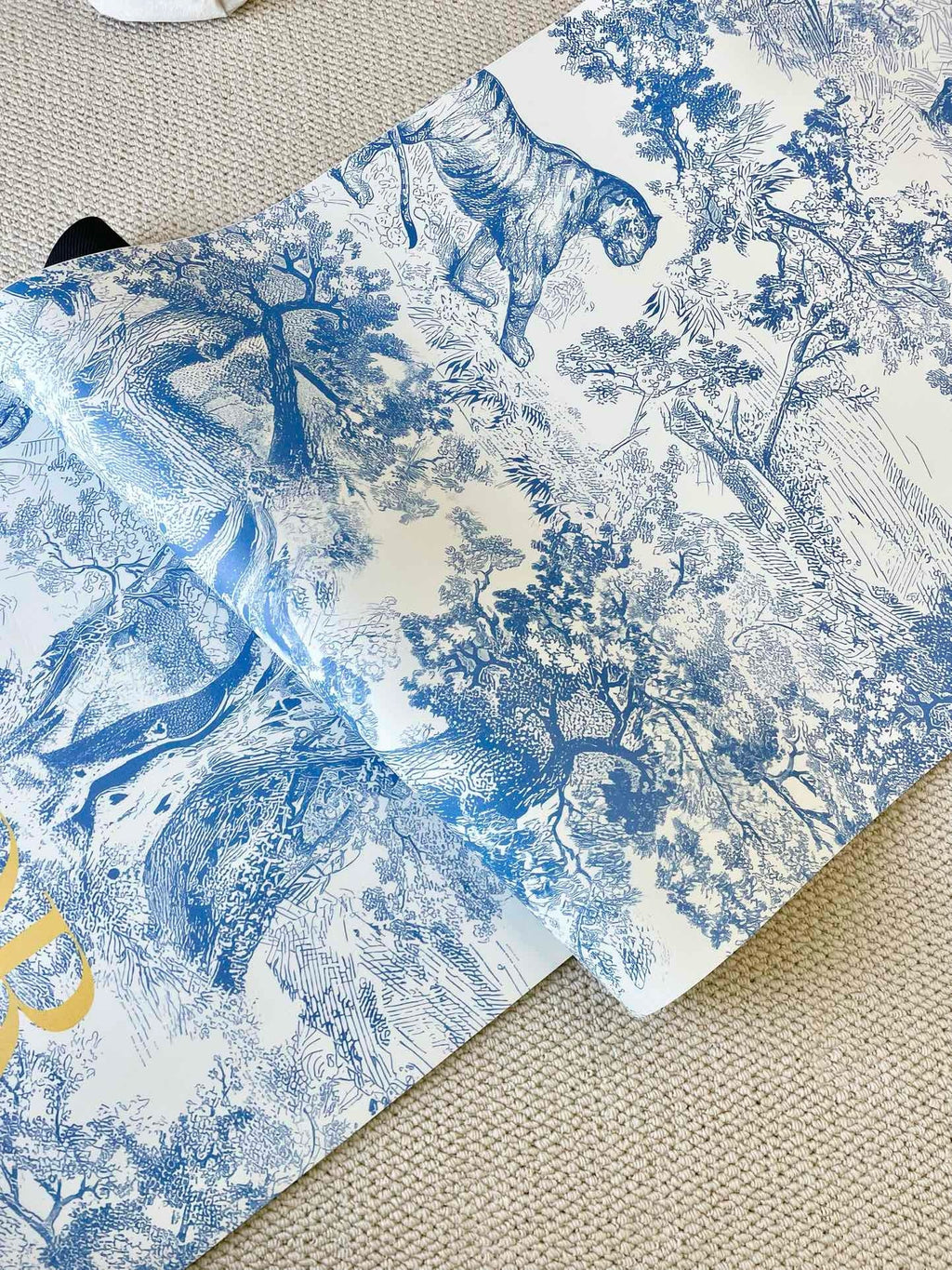 Toile de Jouy Yoga Mat