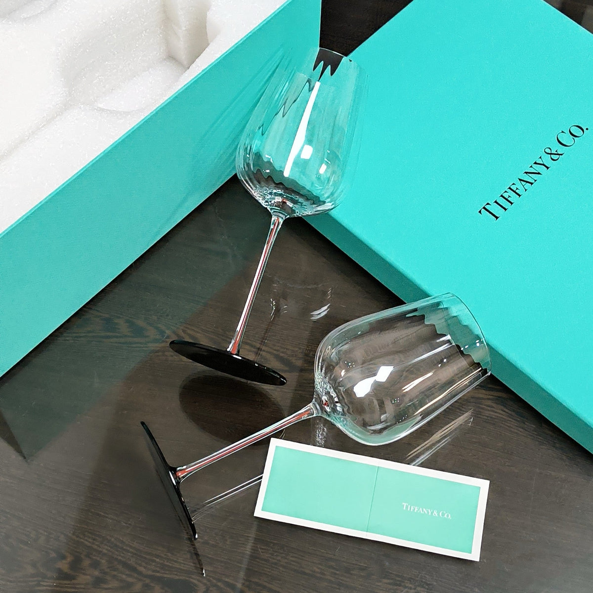 Crystal Wine Glasses Set of 2