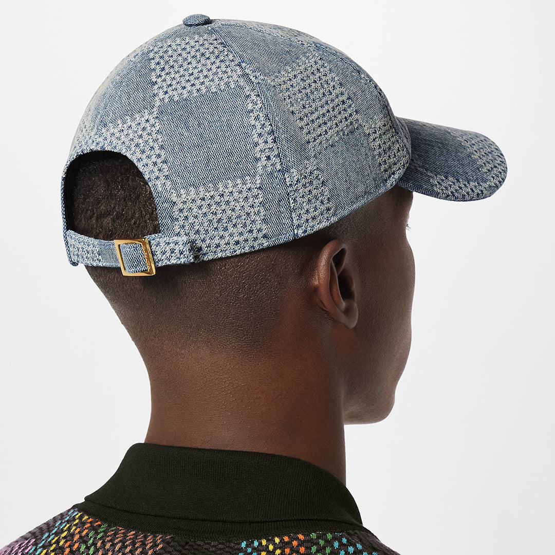 Louis Vuitton Damier Denim 3d Hat Checkered Color Block Fashion Casual Cool Versatile Baseball Hat #71284
