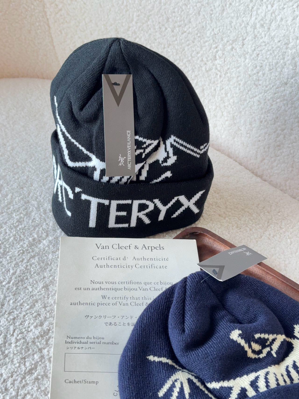 Arcteryx Men's and Women's Solid Color Logo Printed Recycled Polyester Fleece Hat Cap #73845