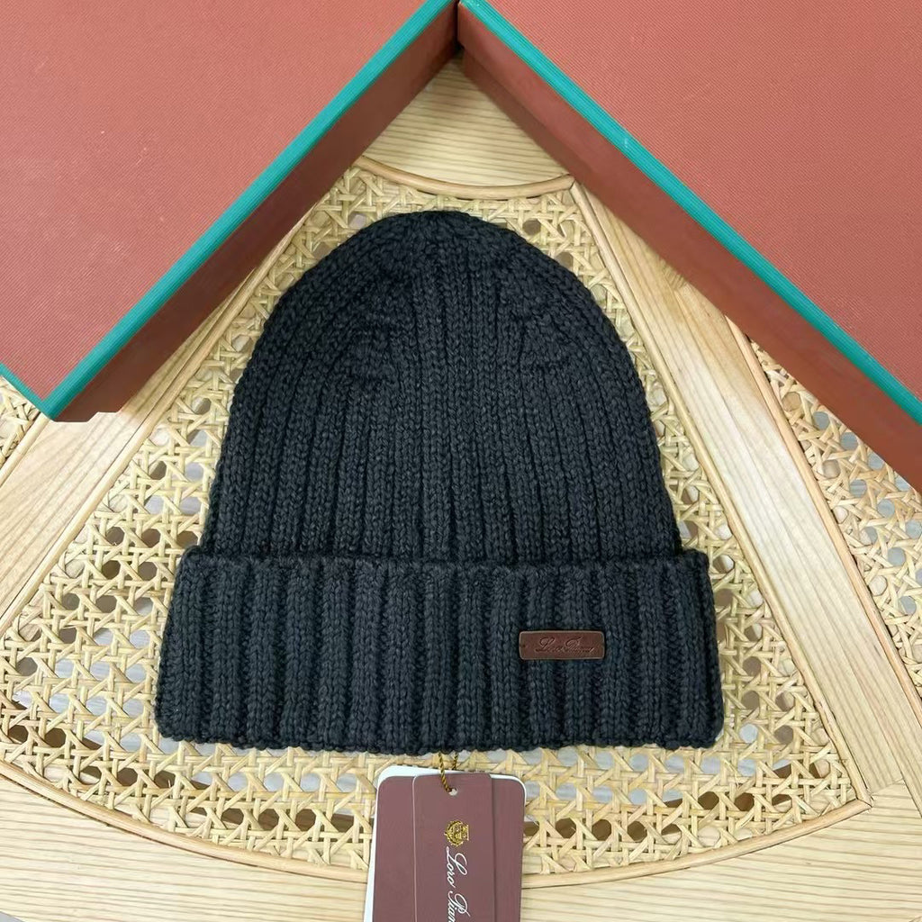 Loro Piana Fall And Winter Knitted Wool Keep Warm Cold Hat #74267