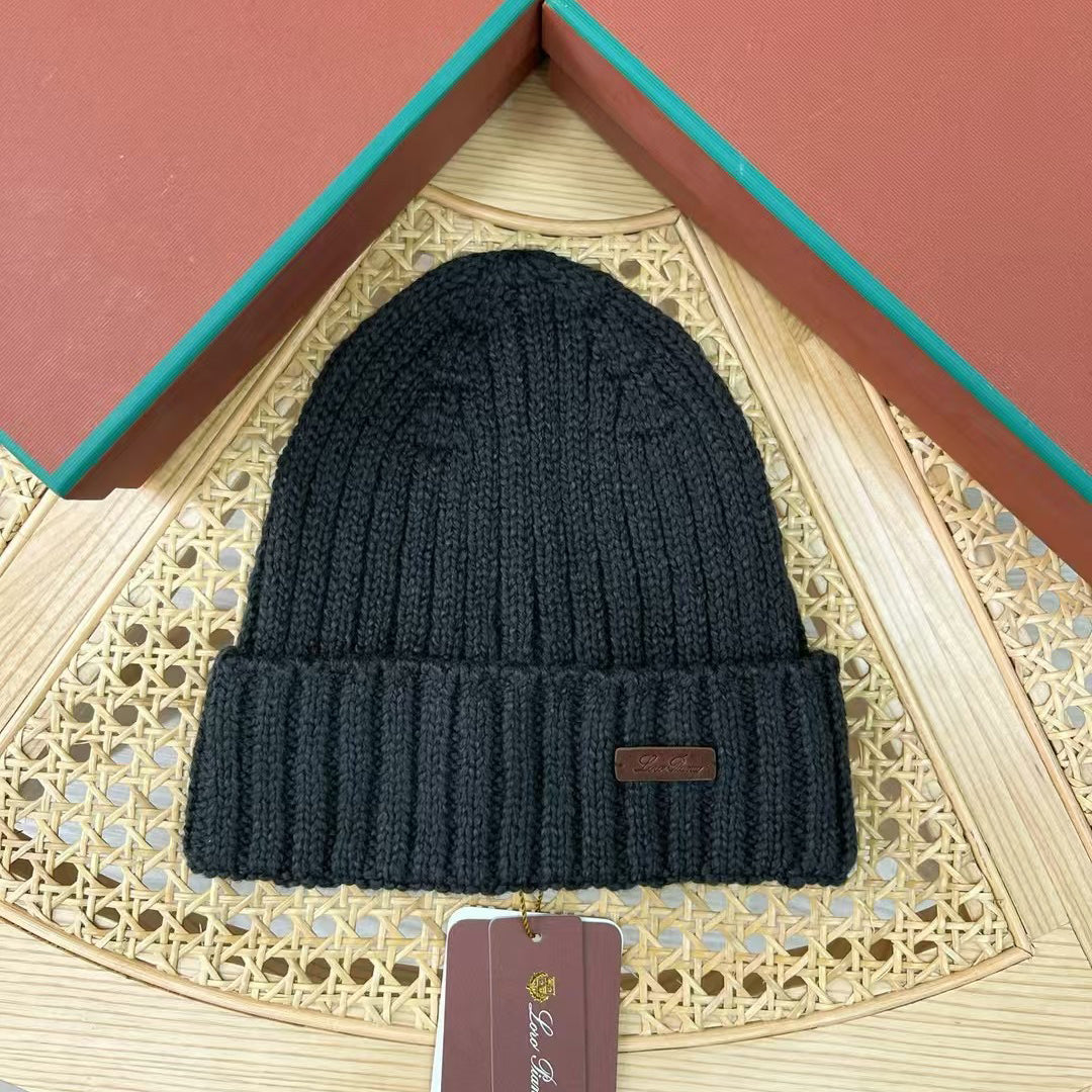 Loro Piana Fall And Winter Knitted Wool Keep Warm Cold Hat #74267