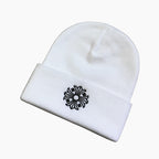 Chrome Hearts Men's and Women's Cross Stitch Letter Print Solid Color Knitted Cotton Hat Cap (Please contact customer service to select colors when purchasing) #77864