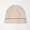 Brunello Cucinelli Men's Autumn And Winter Simple Solid Color Cashmere Ribbed Knit Beanie Casual Pullover Hat Ngvp #9484