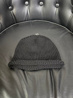 Chrome Hearts Sterling Silver Leather Embellished Cold Hat #333922