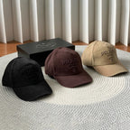 Prada Men's Women's Spring And Summer Solid Colour Logo Embroidery Baseball Cap Fashion High Street Casual Hundred Hat #76153