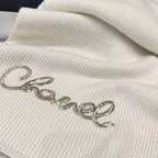 Chanel Cashmere Knit Hat Gloves Scarf #96642