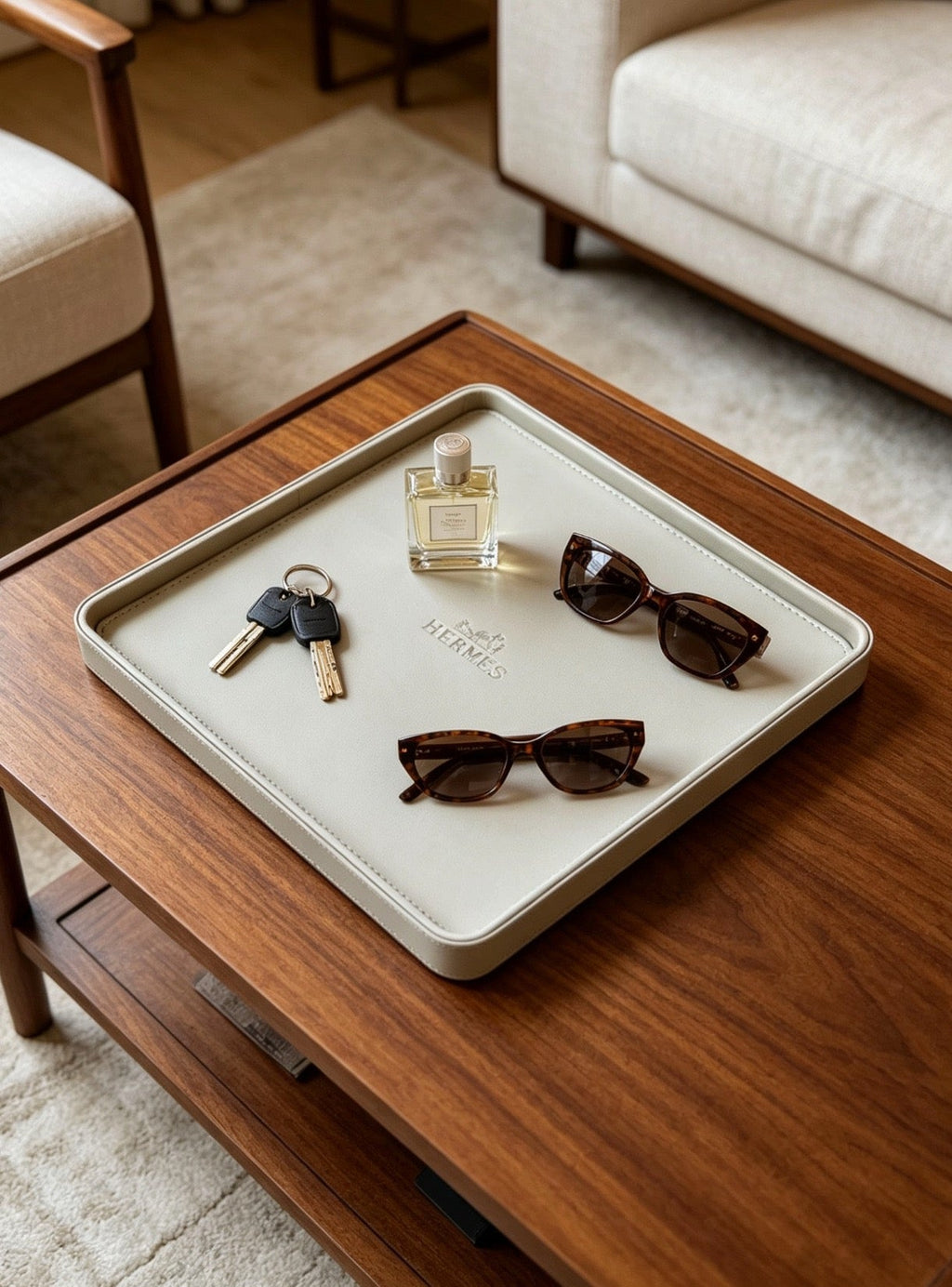 Leather Valet Tray Gift Set