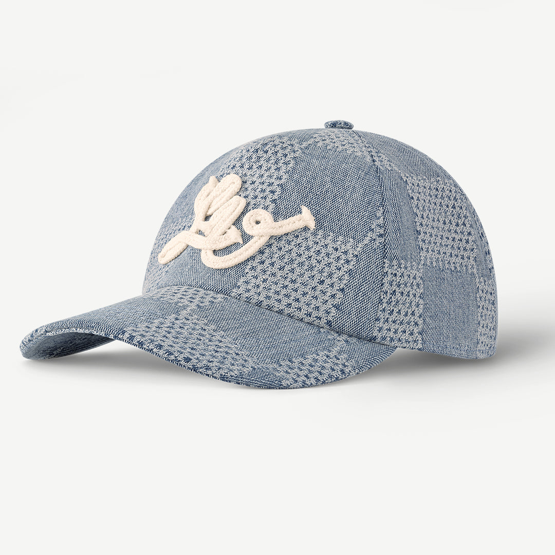 Louis Vuitton Damier Denim 3d Hat Checkered Color Block Fashion Casual Cool Versatile Baseball Hat #71284