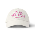 Louis Vuitton Men's and Women's White Monogrammed Embroidered Cotton Duck Cap Hat #72675