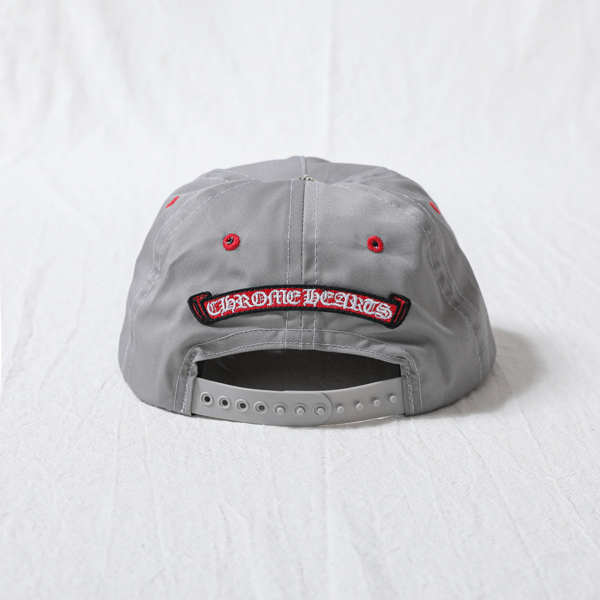 Chrome Hearts Men's Women's Grey Cross Embroidered Baseball Cap Duck Tongue Cap Fashion High Street Trend Hip Hop Cap Hat #81225