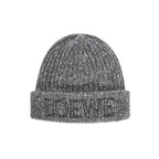 Loewe Men's and Women's Logo Letter Embroidered Ribbed Knit Fleece Cap Hat #97697