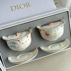 2 Piece Porcelain Tea Cup Candle Gift Set
