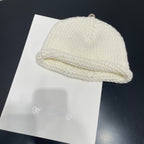 Chrome Hearts White Leather Cross Cold Hat #334407
