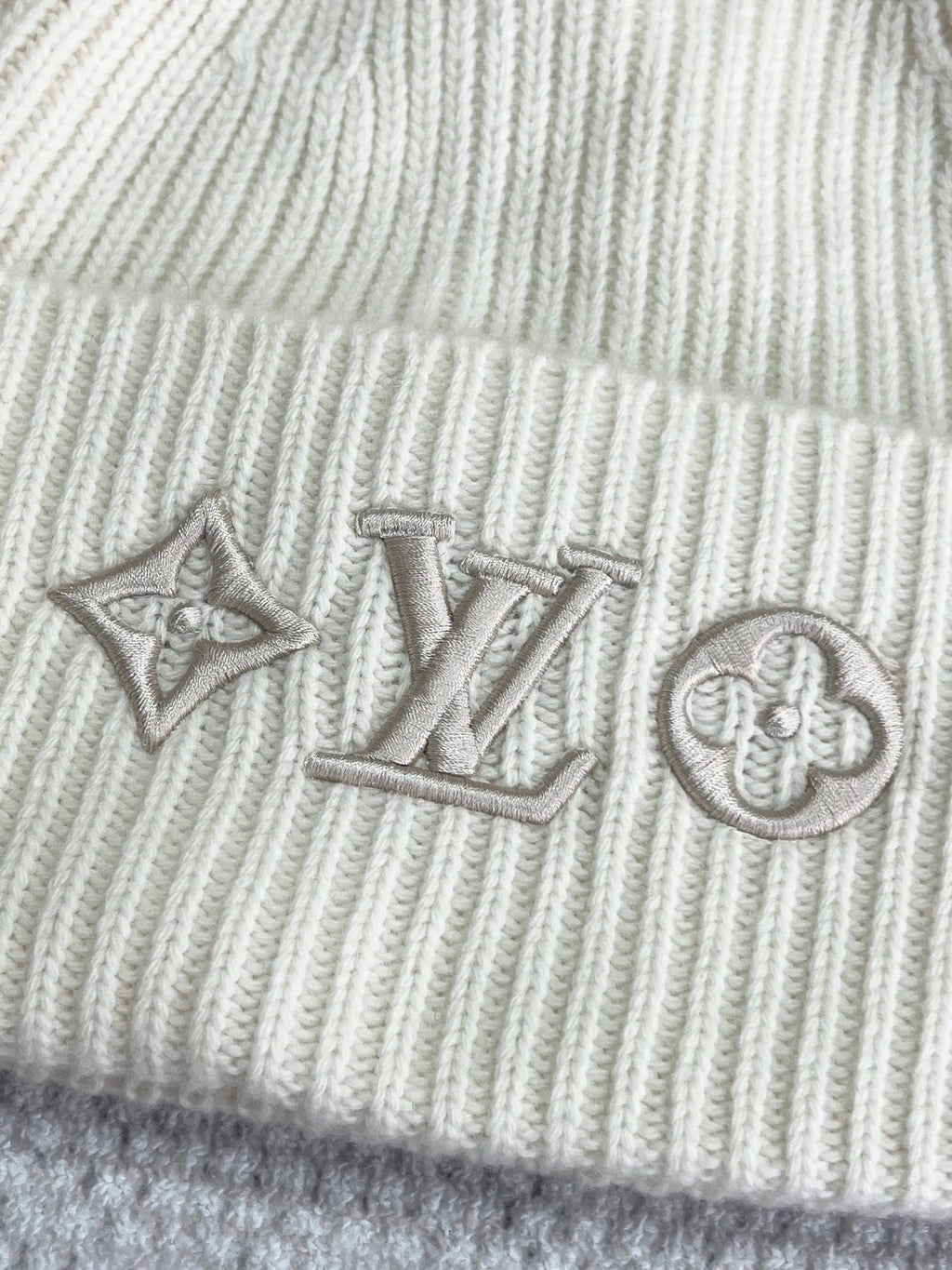 Louis Vuitton Knitted Embroidered Logo Hat Cap #96618