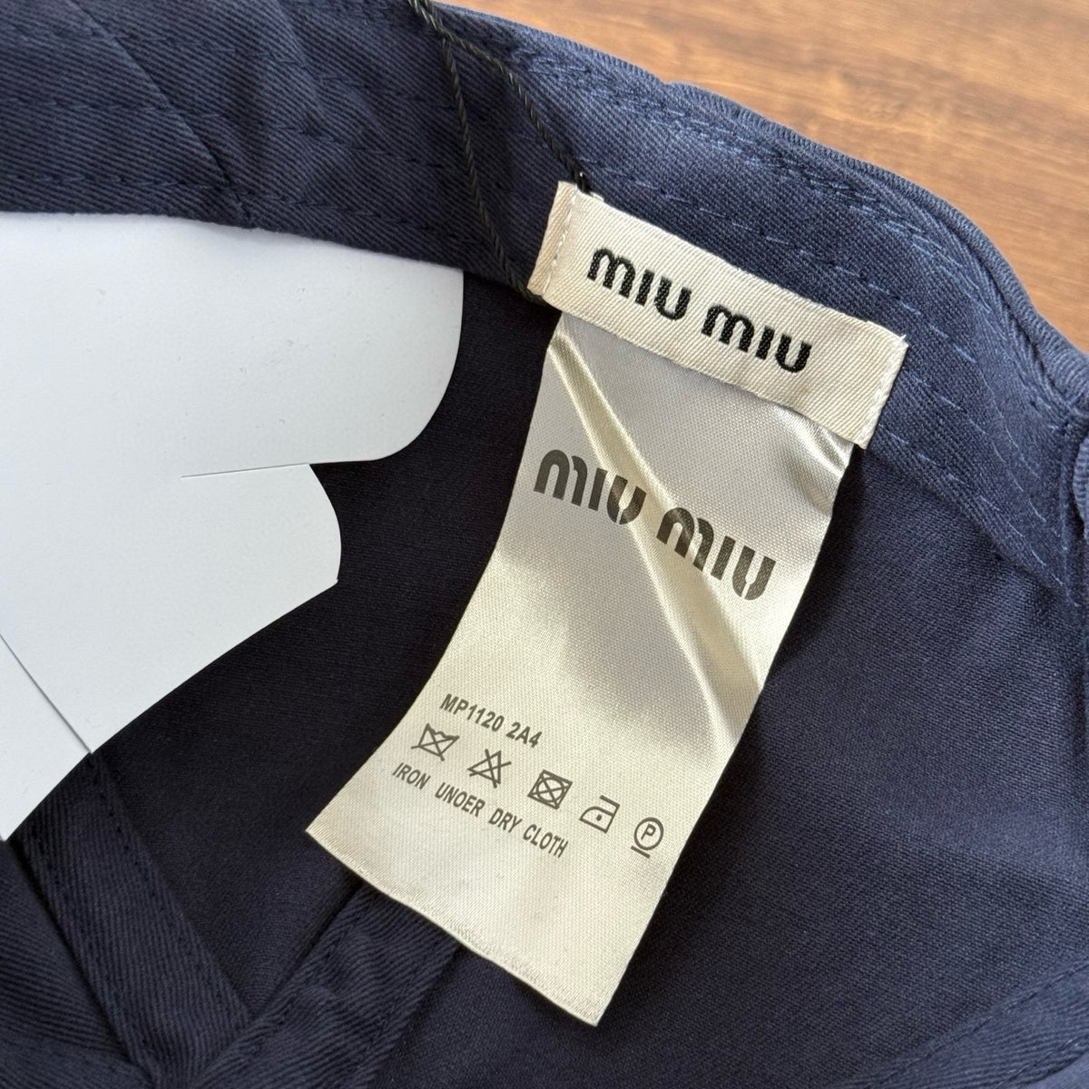 MiuMiu Men's And Women's Logo Embroidered Cotton Duckbill Cap Corduroy Two-Tone Baseball Cap Hat  Accessories #81472