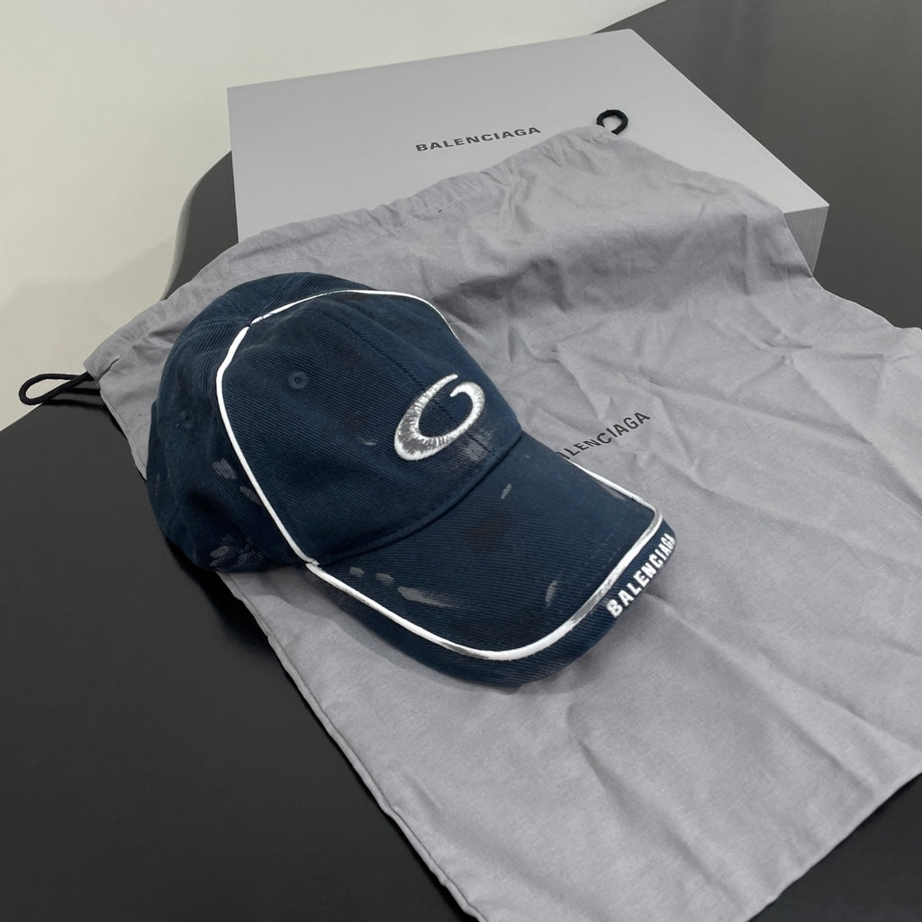 Balenciaga LOOP SPORTS ICON Men's And Women's Spring/Fall Fashion Casual Cotton Twill Fabric Washed Vintage Baseball Cap Hats Accessories #78893