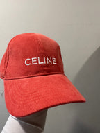 Celine Genderless Triomphe Baseball Cap In Cotton Hat #97148