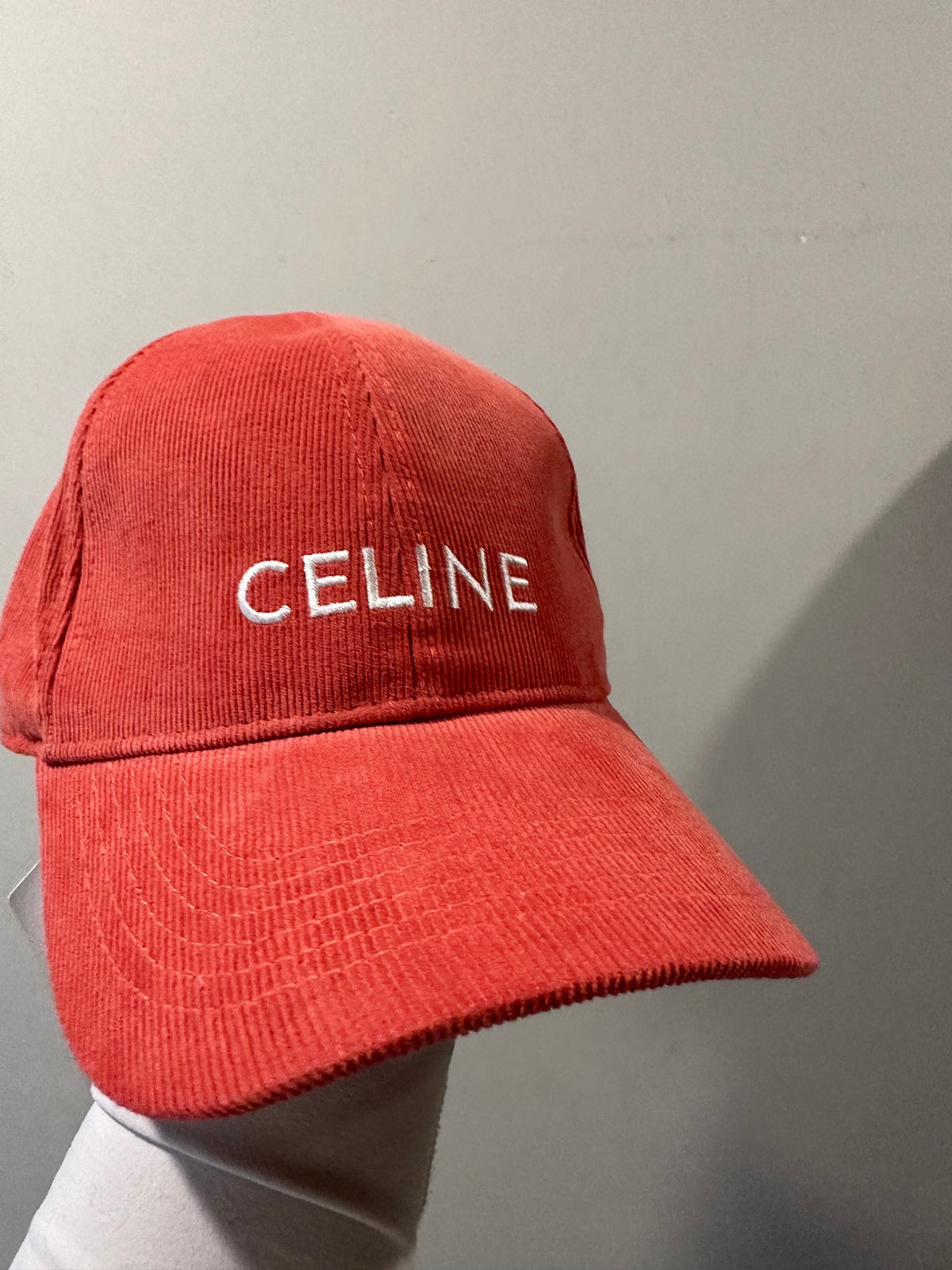 Celine Genderless Triomphe Baseball Cap In Cotton Hat #97148