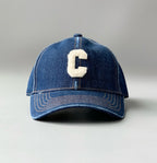 Celine Men Women Fashion Vintage Cowboy Letter Embroidery Baseball Cap Blue Casual Duck Hat #75545