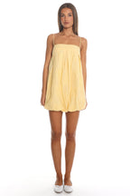 Jasminda Embroidered Mini Dress Yellow