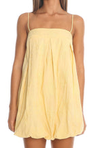 Jasminda Embroidered Mini Dress Yellow